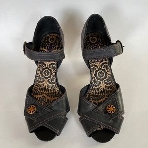 Indigo by Clarks Black Heeled Sandals